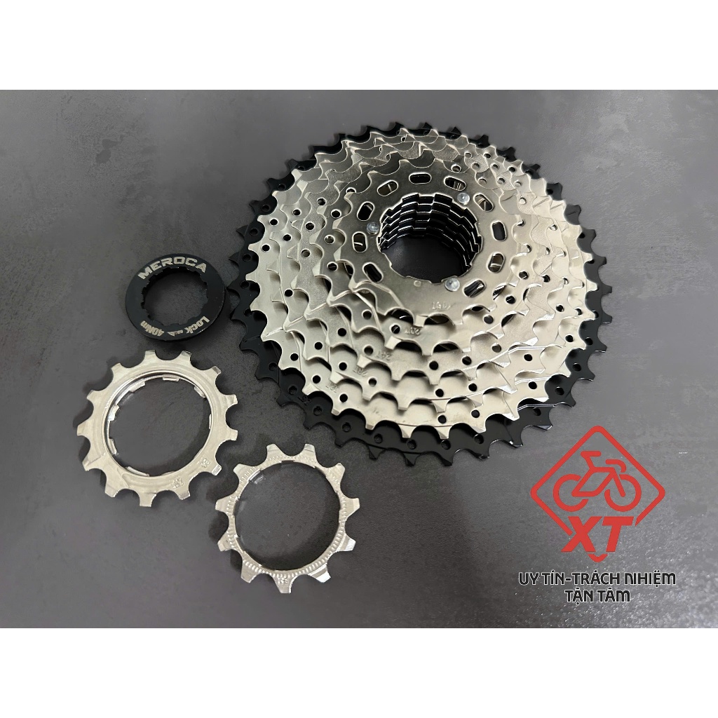 Líp thả xe đạp 8 tầng, Líp thả Meroca 8s 11-36T, Bộ líp thả xe đạp Touring, MTB 8 tầng 11-36 răng, L