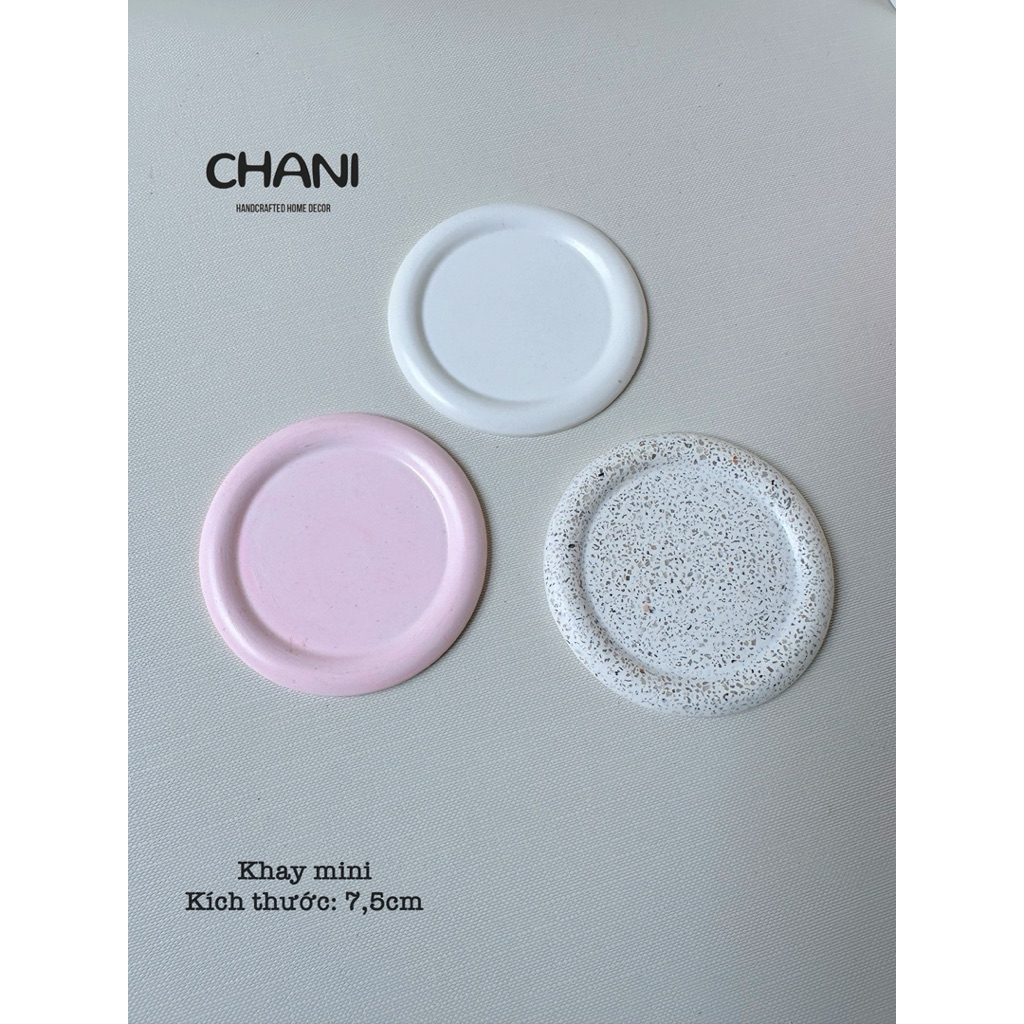 Khay mini thủ công, lót ly mini, khay đốt nến…