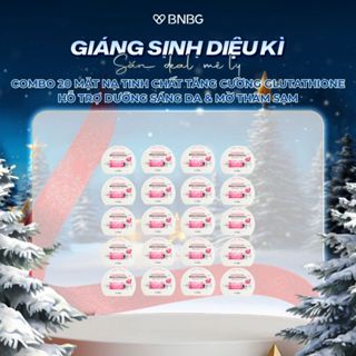  Combo 20 Mặt Nạ BNBG Tinh Chất Hỗ Trợ Căng Cường GLUTATHIONE Hỗ Trợ Làm Sáng Và Dưỡng Trắng Da 30ml 