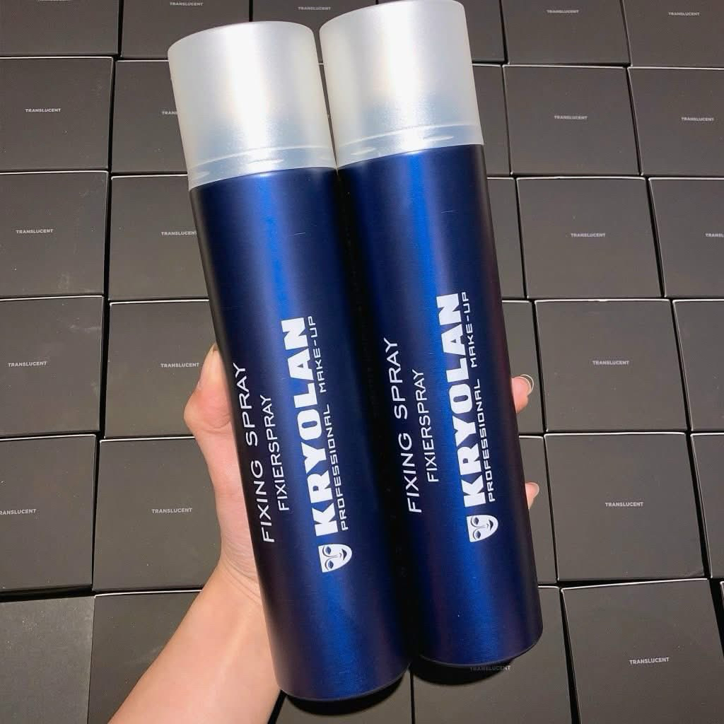 [AUTH 100%] XỊT KHOÁ NỀN KRYOLAN FIXING SPRAY(75ML-300ML)