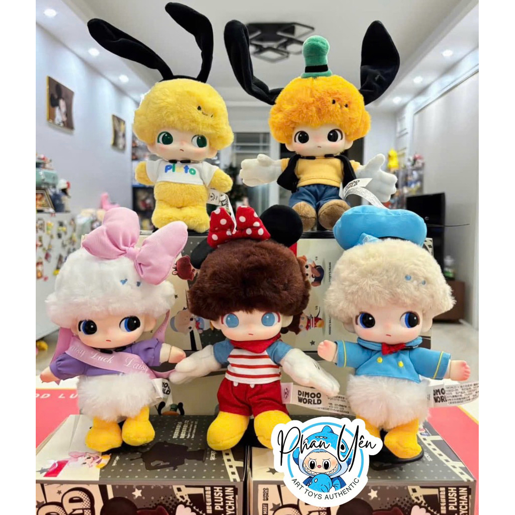 [HOẢ TỐC] Móc khóa gấu bông Dimoo World x Disney — POPMART [CHÍNH HÃNG] - PY Corner