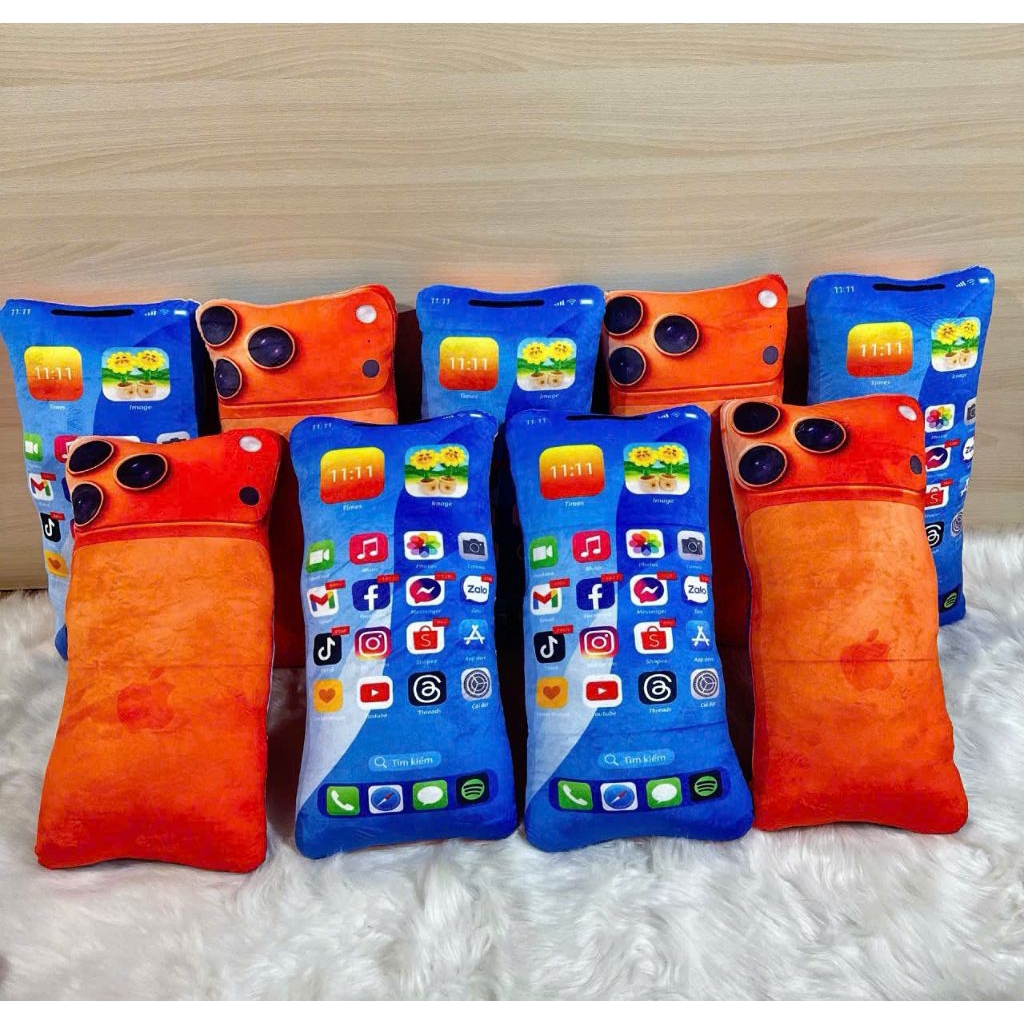 Gấu Bông iPhone 17 Pro Max 50cm – Gối Ôm 3D Cao Cấp Siêu Mềm