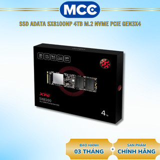  Ổ cứng SSD  ADATA SX8100NP 4TB M.2 NVMe PCIe Gen3x4   Đọc 3500MB s - Ghi 3000 MB s   