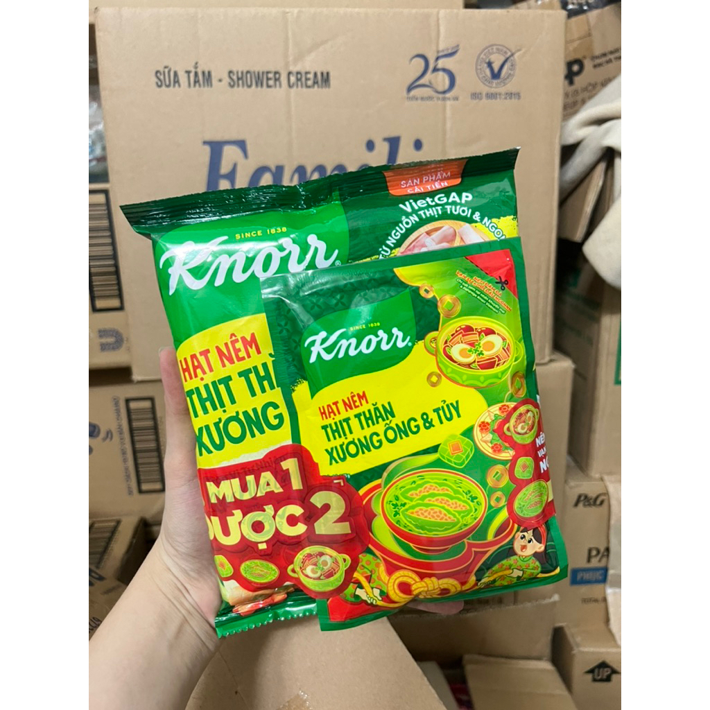 (TÚI 400G TẶNG KÈM 65G) Hạt nêm Knorr 400g tặng tuỳ đợt hàng