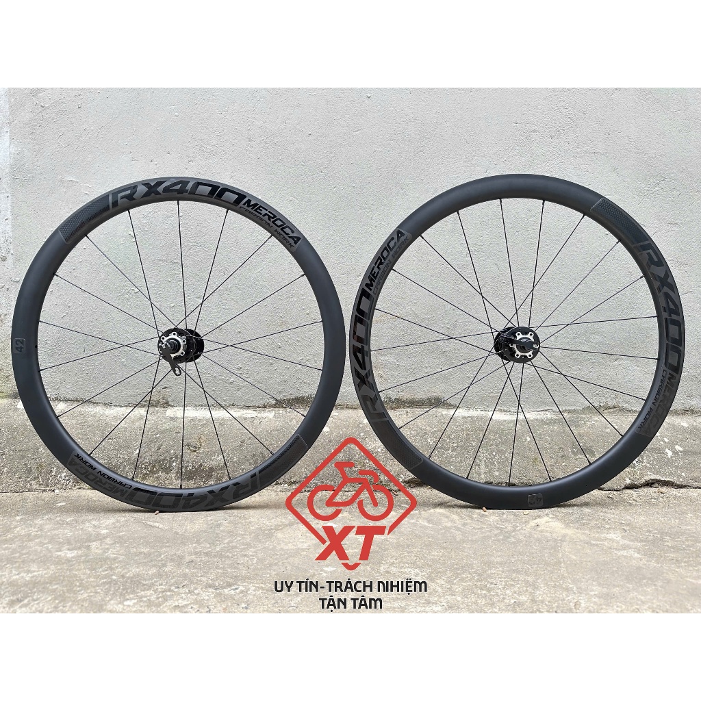 Bộ vành xe đạp Carbon bánh 700C cối nổ,Vành xe đạp đường trường MEROCA bằng sợi carbon cao cấp, Vành