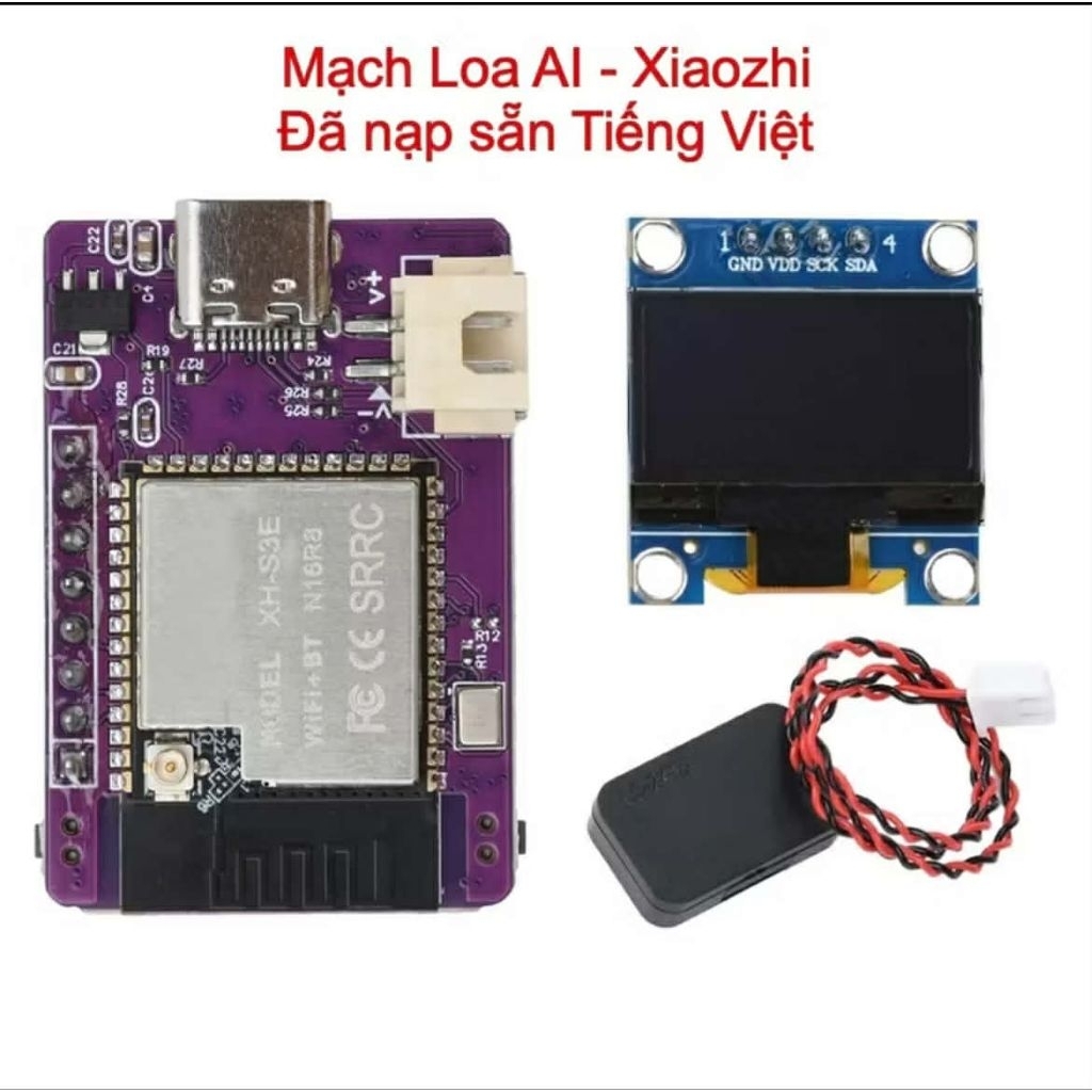 Mạch Tím AI ESP32 - S3 16R8 MINI  -  PHÁT TRIỂN LOA AI XIAOZHI