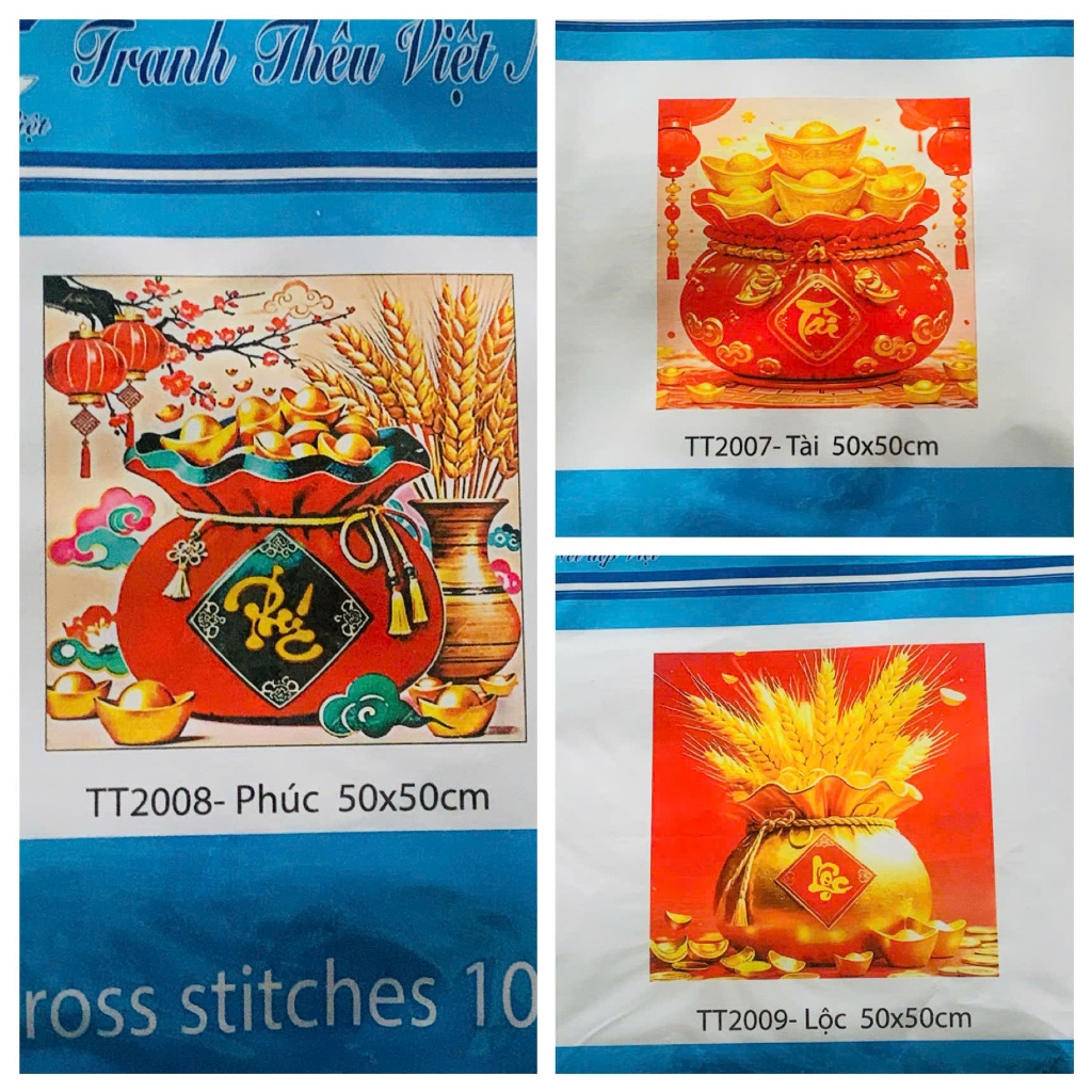 [MỚI]Tranh thêu kín Túi Tiền VS9076 VS9087 VS9008 VS8846 VS8840 NG6012 NG6013 TT2007 TT2008 TT2009 K