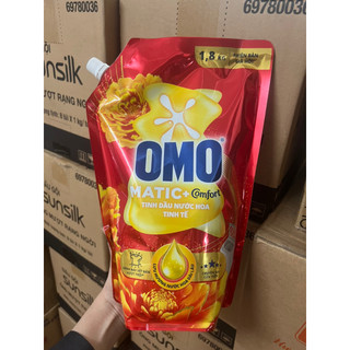   TÚI 1,8KG CỬA TRÊN  Nước Giặt Omo Matic Comfort Tinh Dầu Thơm Túi 1,8kg 