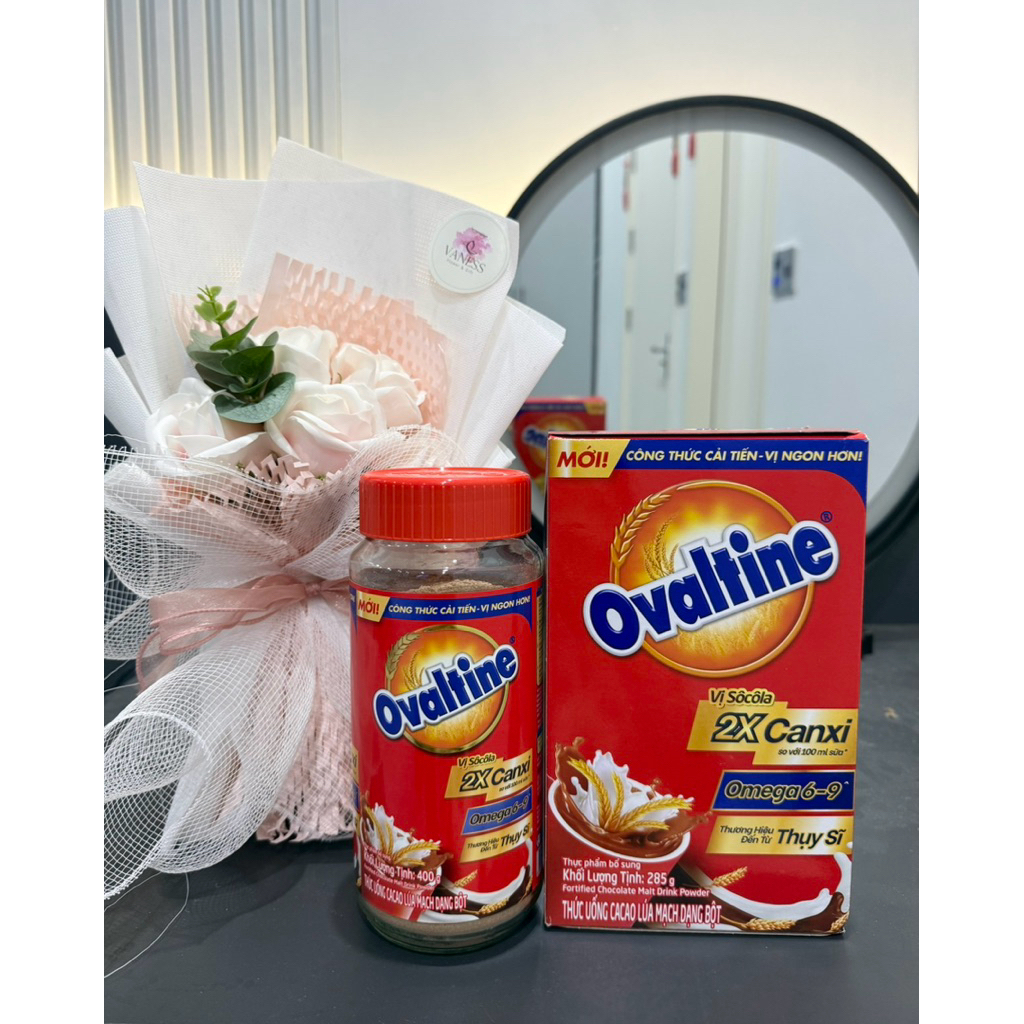 Bột Thức Uống Cacao Lúa Mạch Ovaltine Vị Sô Cô La Hộp 285g - Lọ 400g