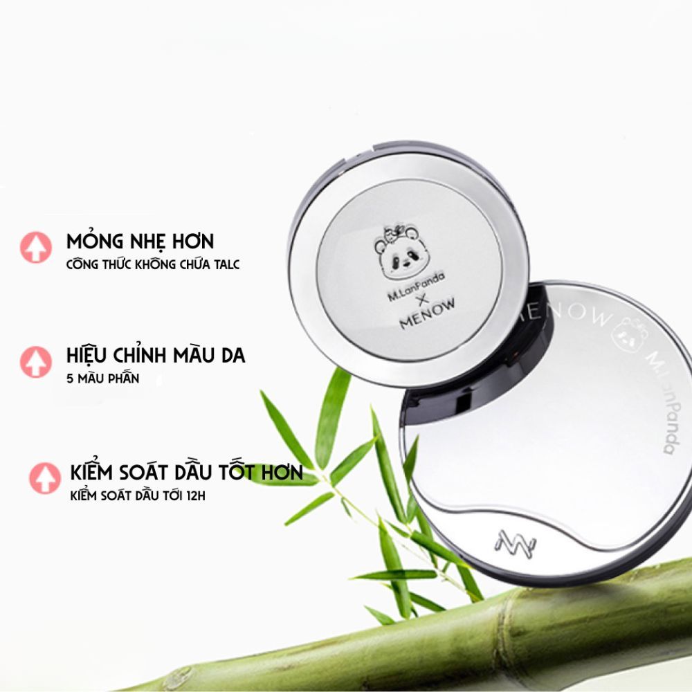 Ảnh 6 của Phấn phủ Menow dạng nén thủy tinh, bản Việt Nam đặc biệt, mỏng nhẹ tự nhiên