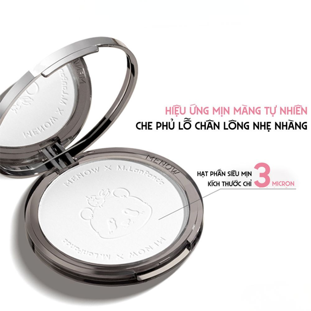 Ảnh 16 của Phấn phủ Menow dạng nén thủy tinh, bản Việt Nam đặc biệt, mỏng nhẹ tự nhiên