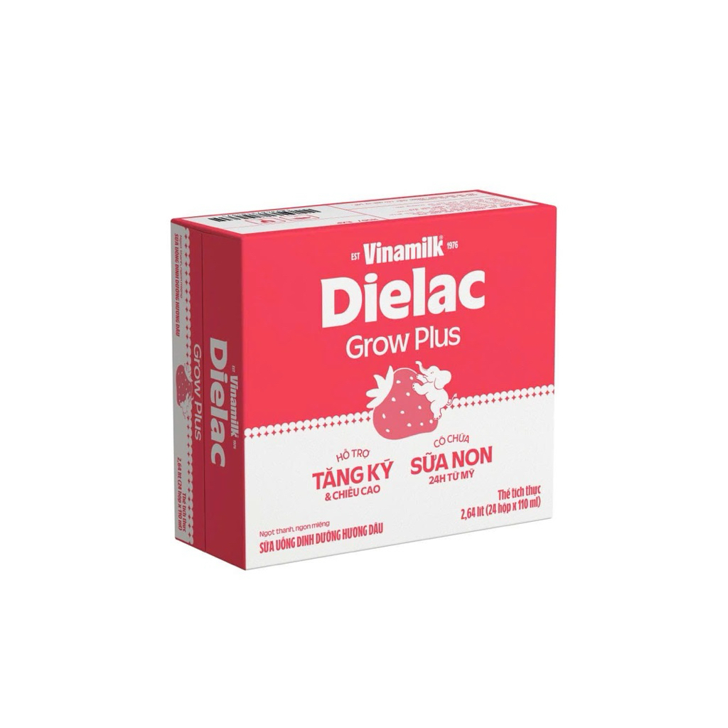 SỮA BỘT PHA SẴN VINAMILK DIELAC GROWPLUS 110ML DÂU/CHUỐI