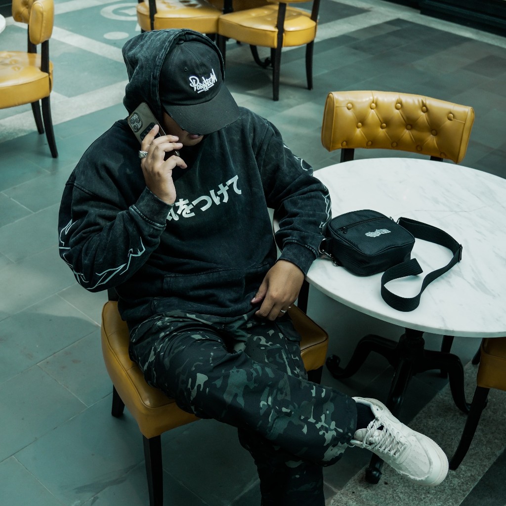 Áo Hoodie WASH "TOURING" Chất vải nỉ cào chân cua, định lượng 350gsm design by PT VIETNAM