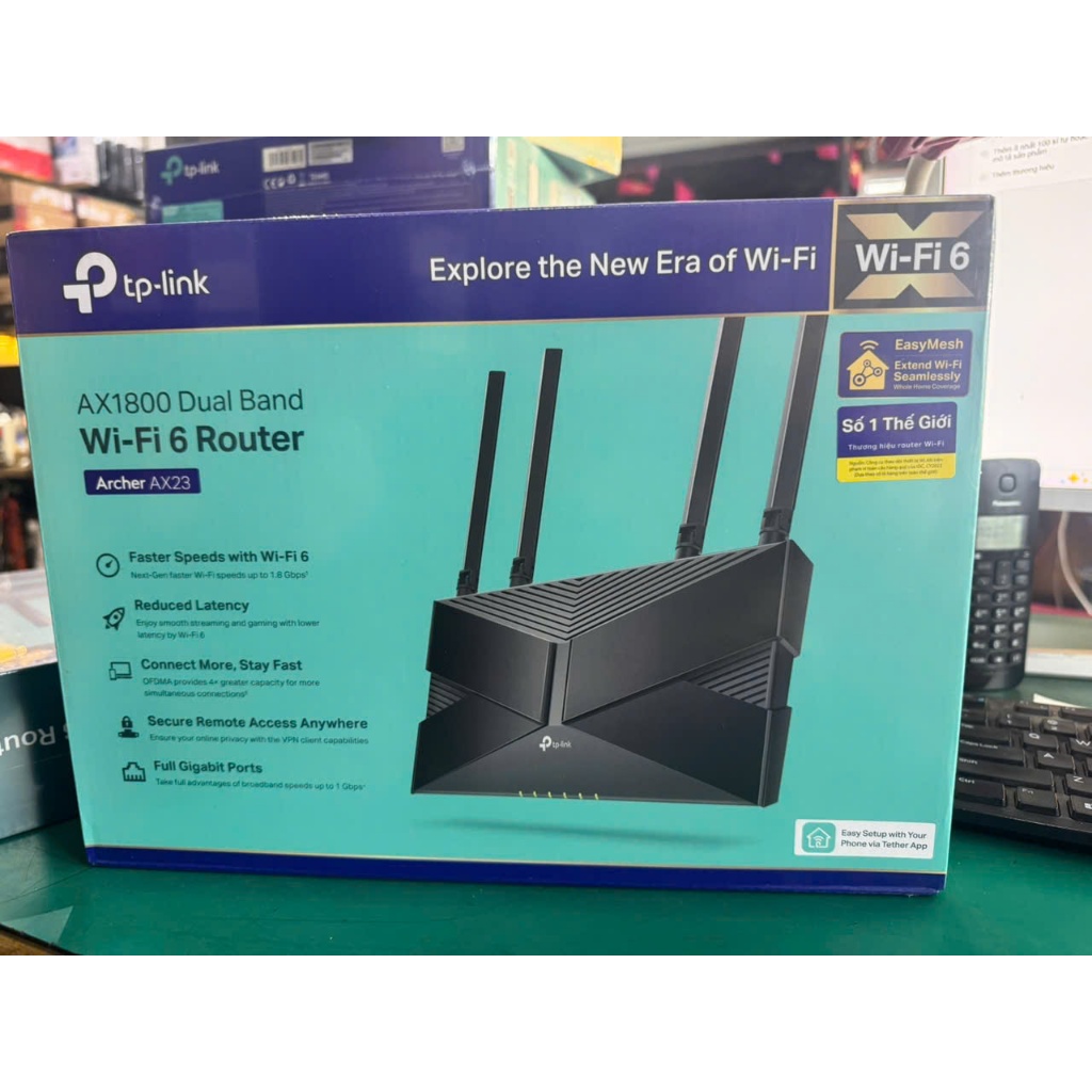 Bộ định tuyến TP-Link Archer AX23 AX1800 Router Wi-Fi 6 Băng Tần Kép