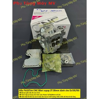 Đầu CNC Bilet FASSTek Racing xupap 27.30mm dành cho xe Ex135/150