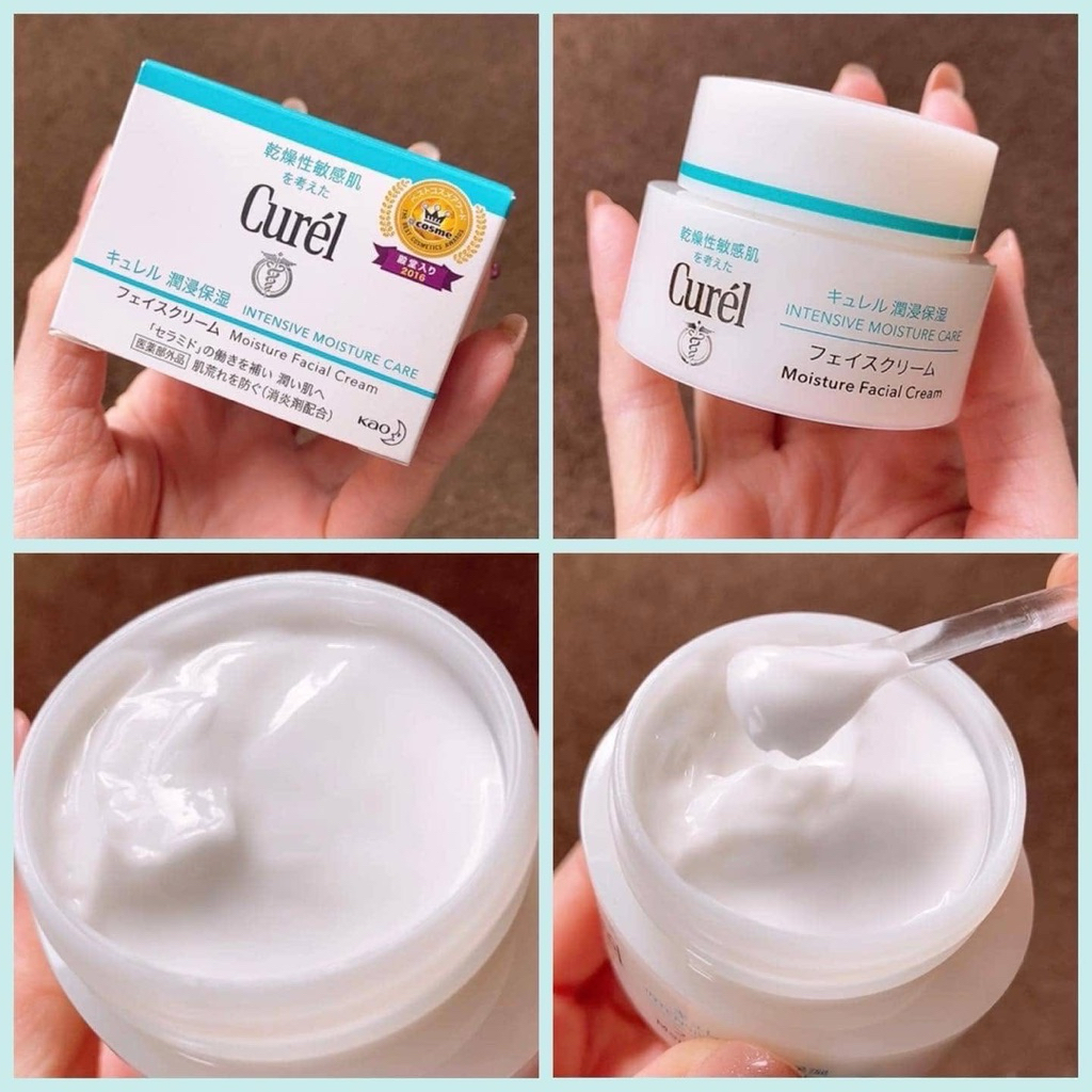 Kem Dưỡng Da Cấp Ẩm Curel Intensive Moisture Care Intensive Moisture Cream 40g - Nội Địa Nhật Bản