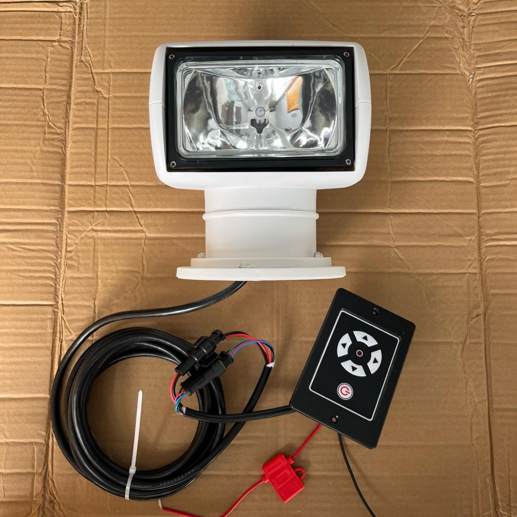 Đèn pha Xenon 12/24V có điều hướng - lắp đặt cho tàu biển, canô - chiếu xa 500mét