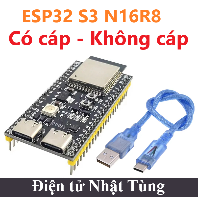 ESP32 S3 N16R8 44 Pin 2 cổng Type Vi điều khiển ESP32 S3