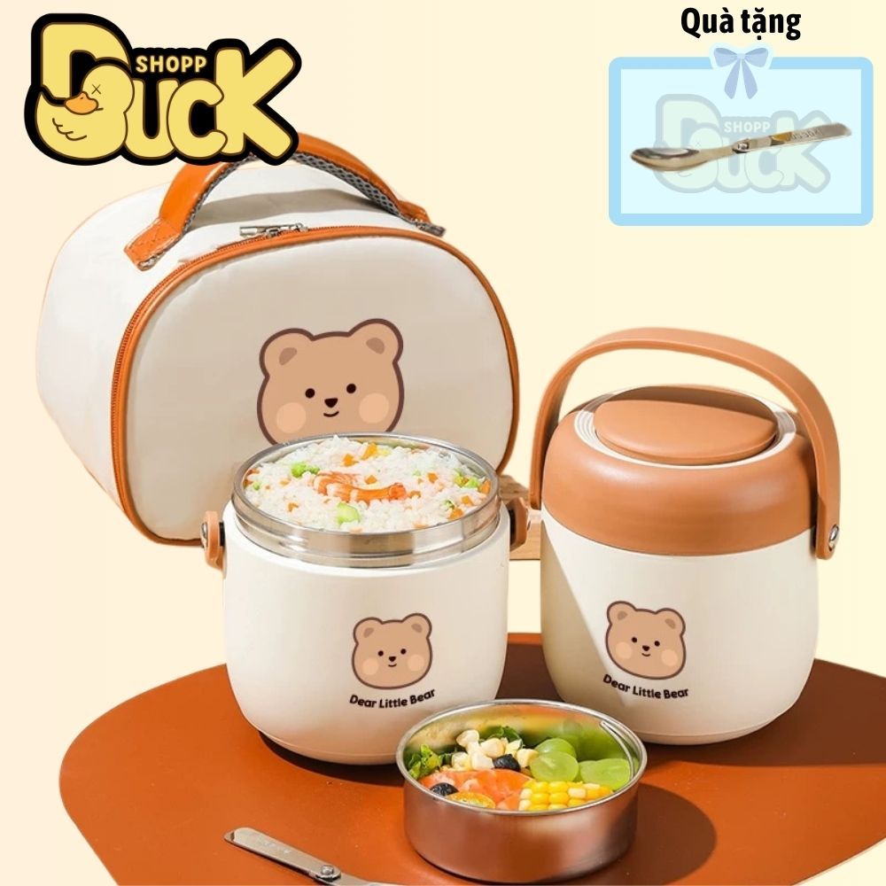 ( Tặng muỗng) Cà mên Inox 304 văn phòng giữ nhiệt 2 tầng 1000-1300ml cao cấp Giữ nhiệt lâu - Hàng chính hãng | BigBuy360 - bigbuy360.vn