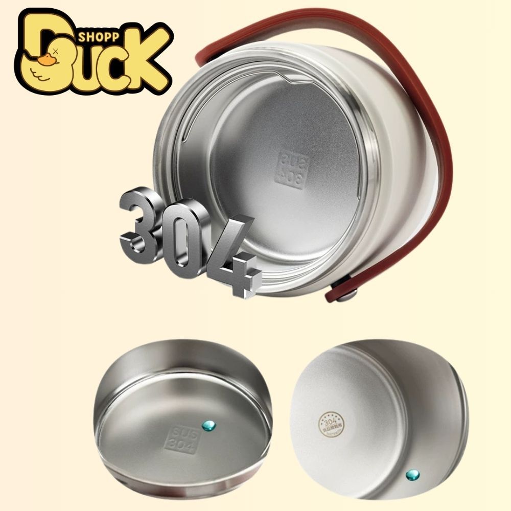 ( Tặng muỗng) Cà mên Inox 304 văn phòng giữ nhiệt 2 tầng 1000-1300ml cao cấp Giữ nhiệt lâu - Hàng chính hãng | BigBuy360 - bigbuy360.vn