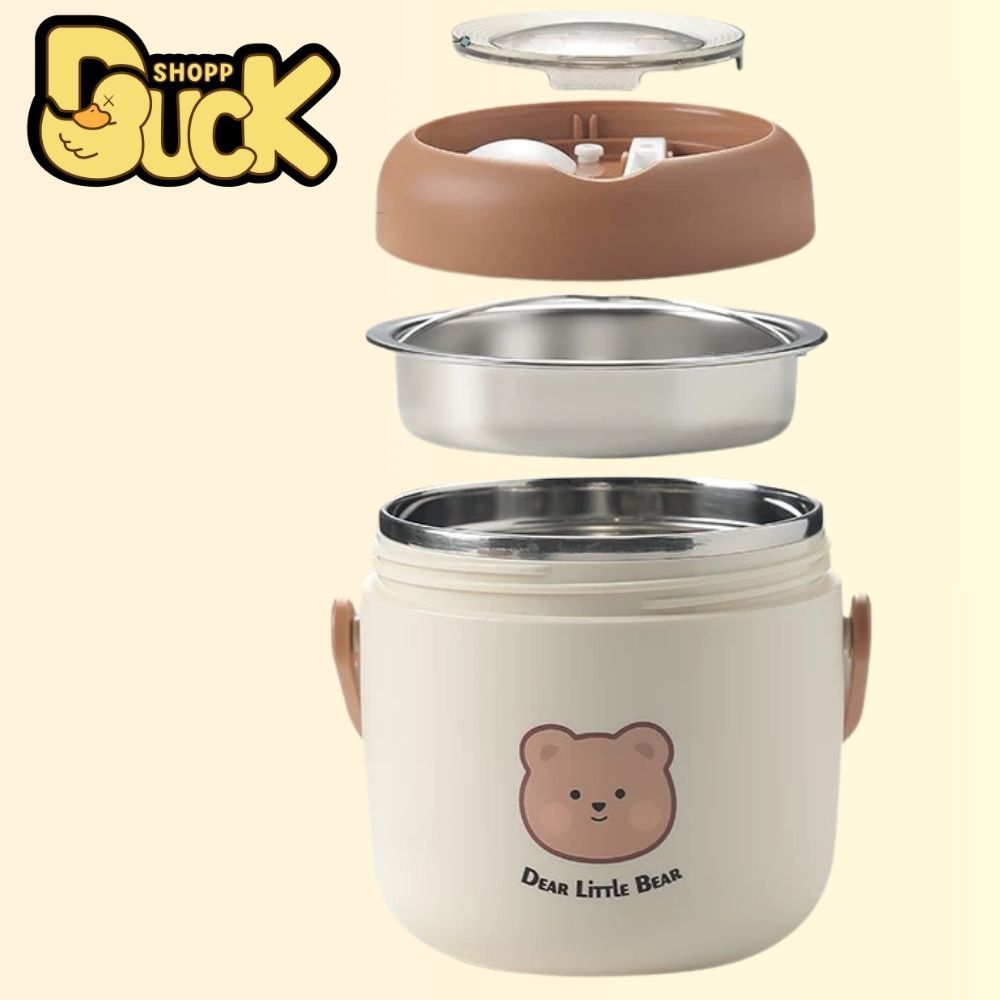 ( Tặng muỗng) Cà mên Inox 304 văn phòng giữ nhiệt 2 tầng 1000-1300ml cao cấp Giữ nhiệt lâu - Hàng chính hãng | BigBuy360 - bigbuy360.vn