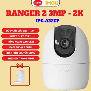   TẶNG CHÂN ĐẾ  CAMERA IMOU A32 CHÍNH HÃNG I ĐÀM THOẠI 2 CHIỀU I XOAY 360 I BẢO HÀNH 2 NĂM 