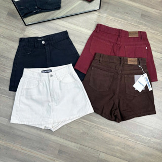  TIENSTYLE - Quần Váy Jean Quần váy nữ Trơn Một Nút Đơn Giãn Chân váy jean Bigsize 85kg XS 5XL 