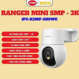 Camera IMOU Trong Nhà Ranger Mini 5MP - 3MP - K2MP I có màu ban đêm I Tích hợp chân đế gắn tường