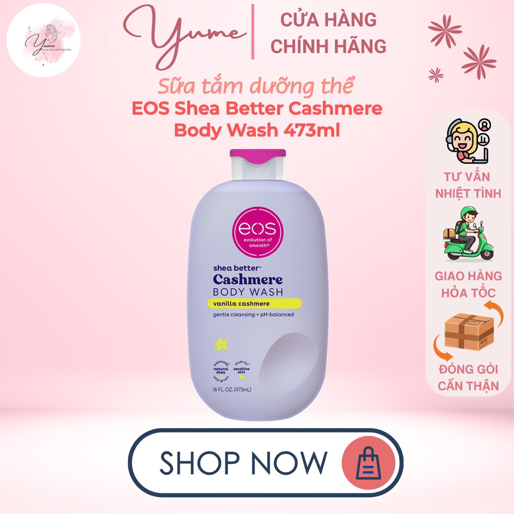 Sữa tắm dưỡng ẩm EOS Shea Better Cashmere Body Wash