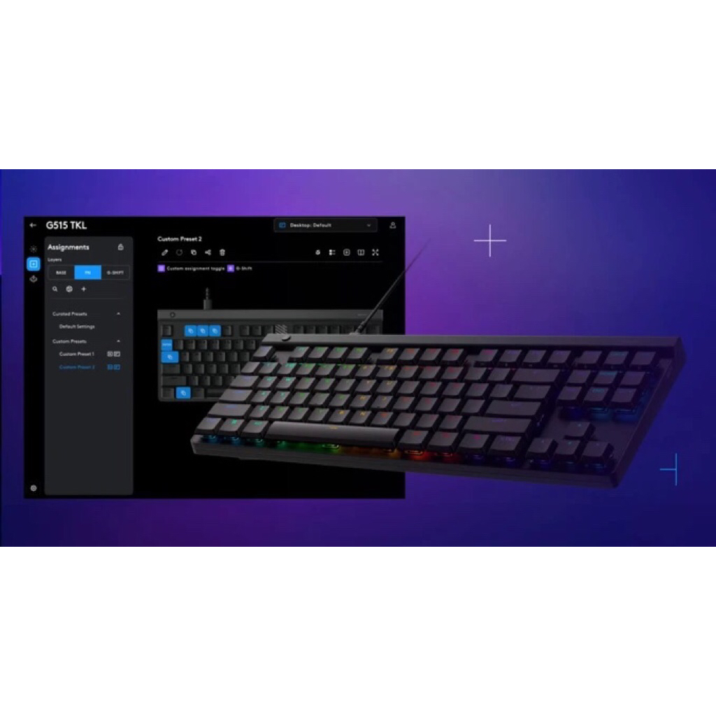 Bàn phím gaming có dây Logitech G515 TKL chính hãng