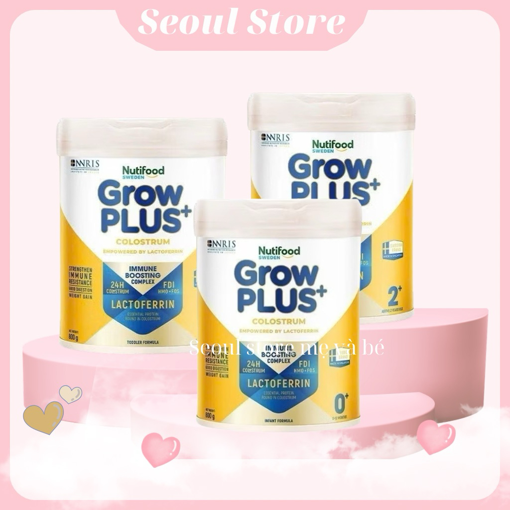 Sữa bột Nutifood Sweden GrowPLUS+ Colostrum Lactoferrin 800g