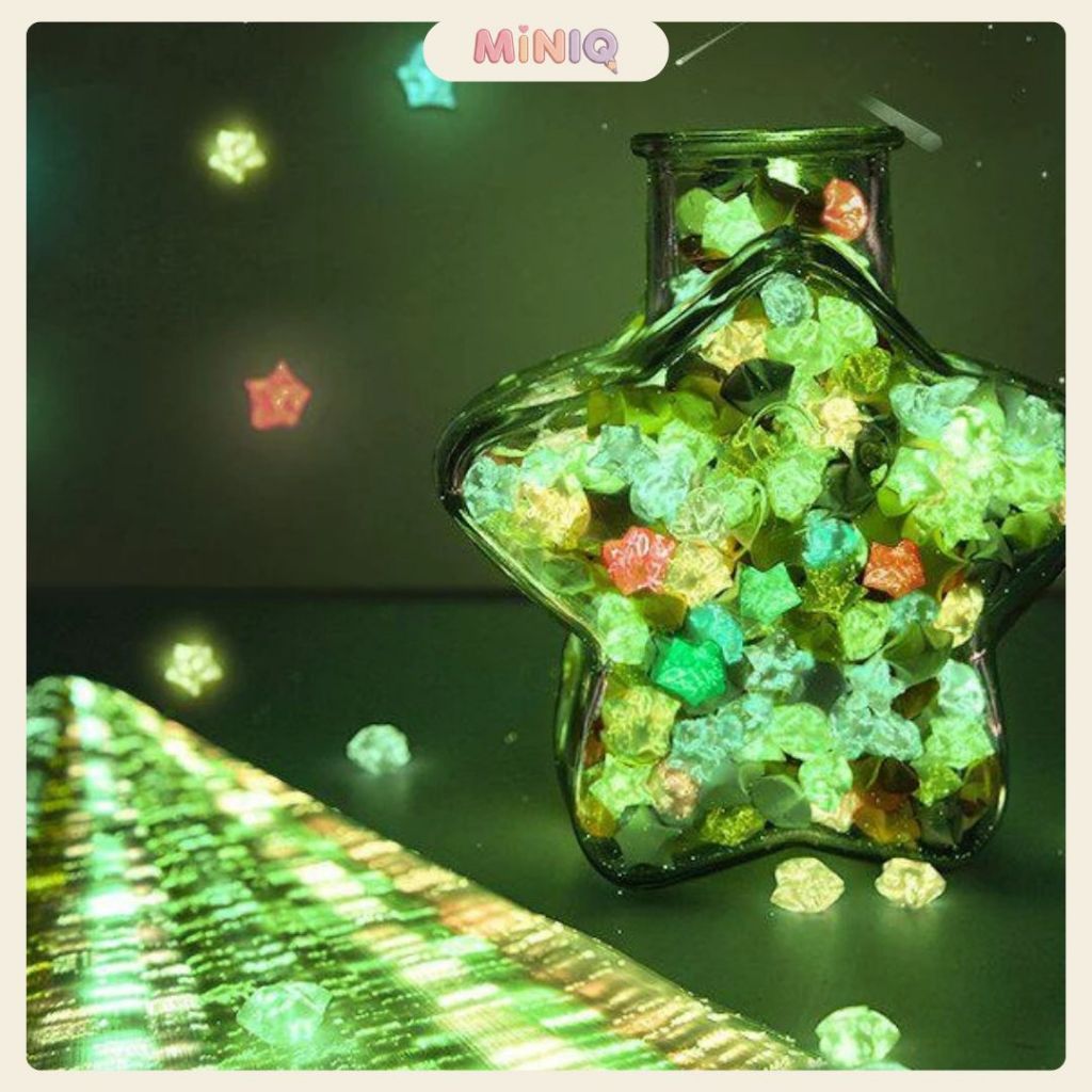 Set 210 Tờ  Giấy Gấp Sao Dạ Quang – Giấy Xếp Sao Handmade DIY Làm Lọ Ước Nguyện, Decor Trang Trí