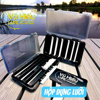   Vũ Hiếu  Hộp đựng dụng cụ câu lure lưỡi cá sắt  mồi mềm jig head chì  khoá lure.... câu cá câu lure fishing 