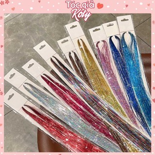  Set 120 Tóc Giả Kim Tuyến Lấp Lánh Dùng Để Trang Trí Cho Tóc T3 