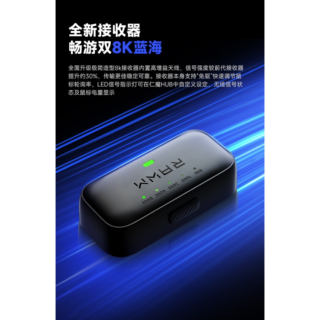 Chuột Gaming RAWM Leviathan V4 – 55g, PAW3950 45K, 8K Polling, Kết Nối 2.4G/Wired | BigBuy360 - bigbuy360.vn
