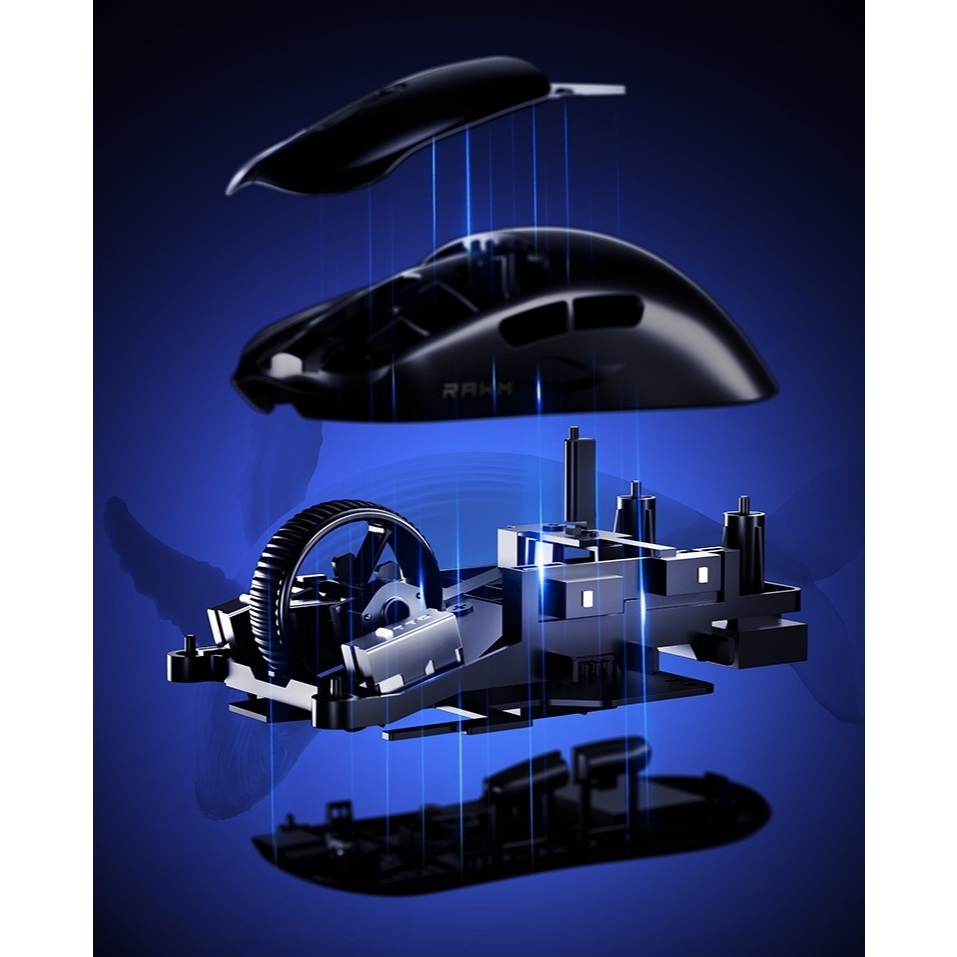 Chuột Gaming RAWM Leviathan V4 – 55g, PAW3950 45K, 8K Polling, Kết Nối 2.4G/Wired | BigBuy360 - bigbuy360.vn