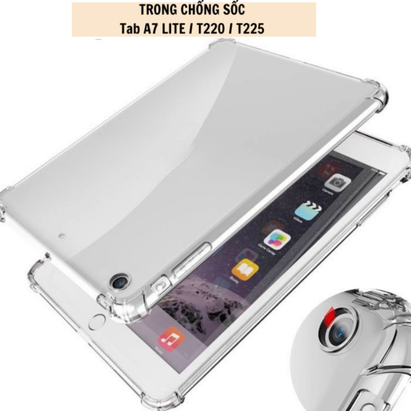 [Tab A7 LITE/T220 / T225 / ]Ốp Máy Tính Bảng Silicon Trong Suốt Chống Sốc Cho Samsung Tab A7 LITE/T2