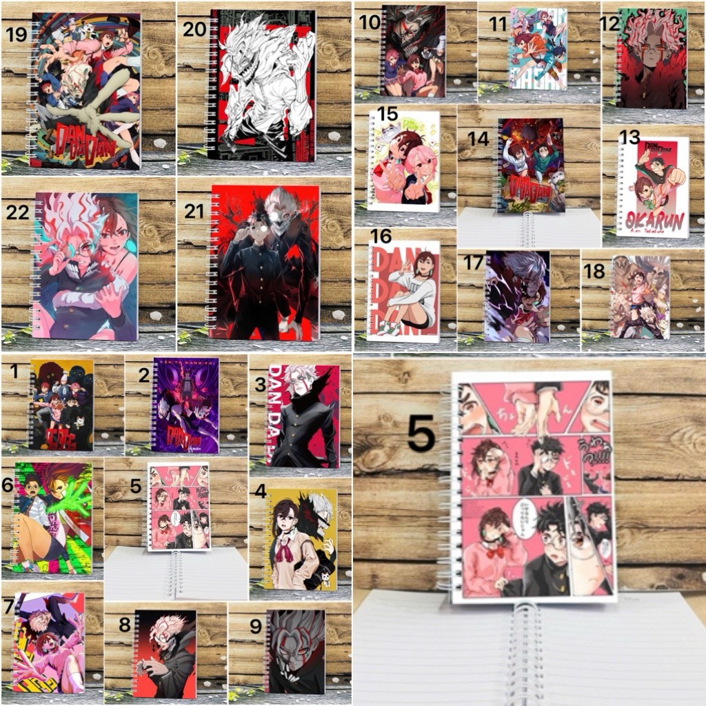 Sổ tay Dandadan Momo Ayase,Ken Takakura/Okarun,Seiko Ayase,Turbo Granny,Aira Shiratori / Sổ hình Dan