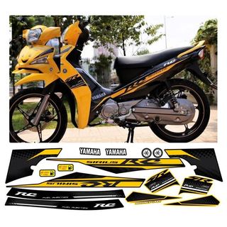 tem sirius fi in theo mẫu RC EDITION 2017 đỏ đen decal rời 3 lớp cao cấp