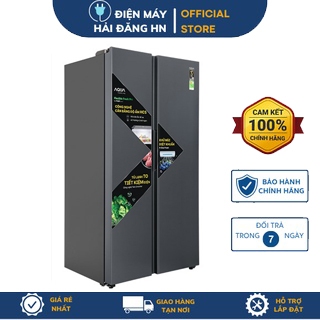 Tủ Lạnh Aqua Inverter 569/646 lít Side By Side AQR-S682XA(SL) / AQR-S633XA(SL)