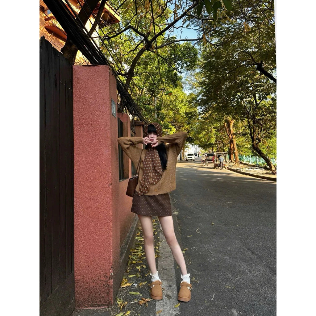 [NEW]Chân Váy Chấm Bi Form A dáng Ngắn chất dạ ép style Ulzzang có lót quần bảo hộ-4 màu siêu xinh | BigBuy360 - bigbuy360.vn