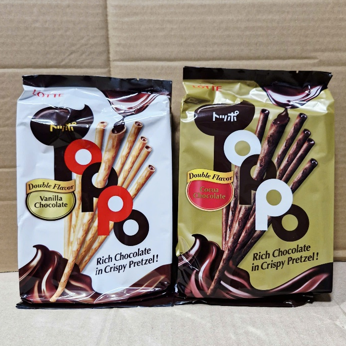 Bánh que socola Toppo Túi 132g (11g x 12 pack)