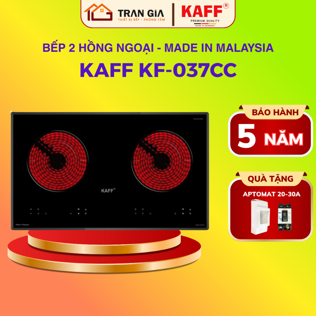 Bếp hồng ngoại KAFF KF-073CC I Nhập khẩu nguyên chiếc Malaysia I I Mạch IGBT SIMENS I Bảo hành 5 năm