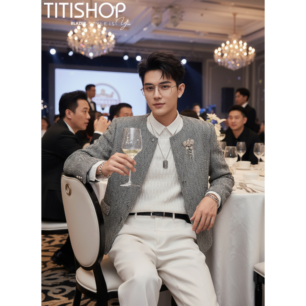 ( Đặt Nhanh ) Áo Khoác Nam Đi Tiệc Event , Áo Khoác Nam Chất Lượng Cao Hàn Quốc , Jacket Nam , Áo Kh