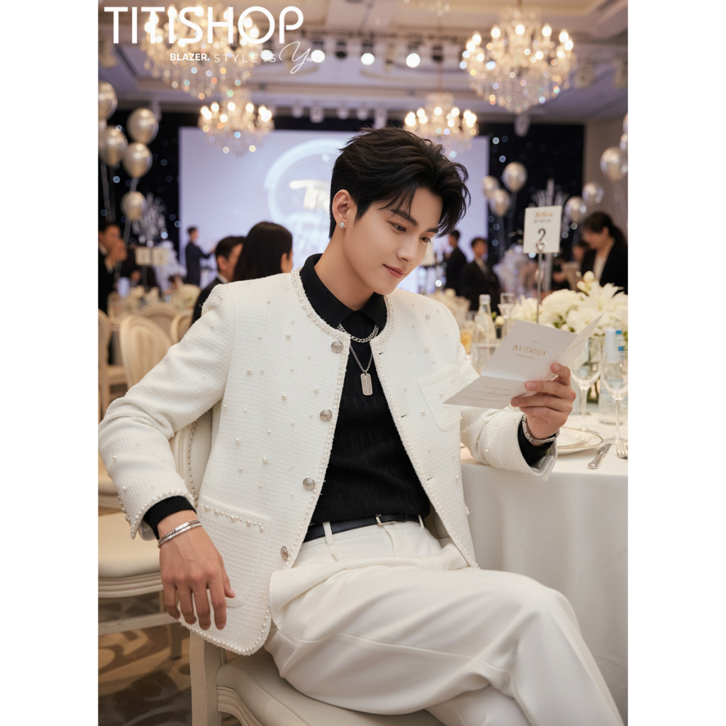 ( Đặt Nhanh ) Áo Khoác Nam Đi Tiệc Event , Áo Khoác Nam Chất Lượng Cao Hàn Quốc , Jacket Nam , Áo Kh