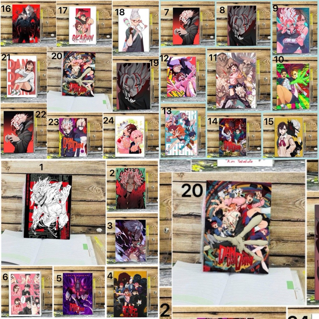 Sổ tay q kèm bút a6 / sổ hình   Momo Ayase,Ken Takakura / Okarun,Seiko Ayase,Turbo Granny,Aira Shira