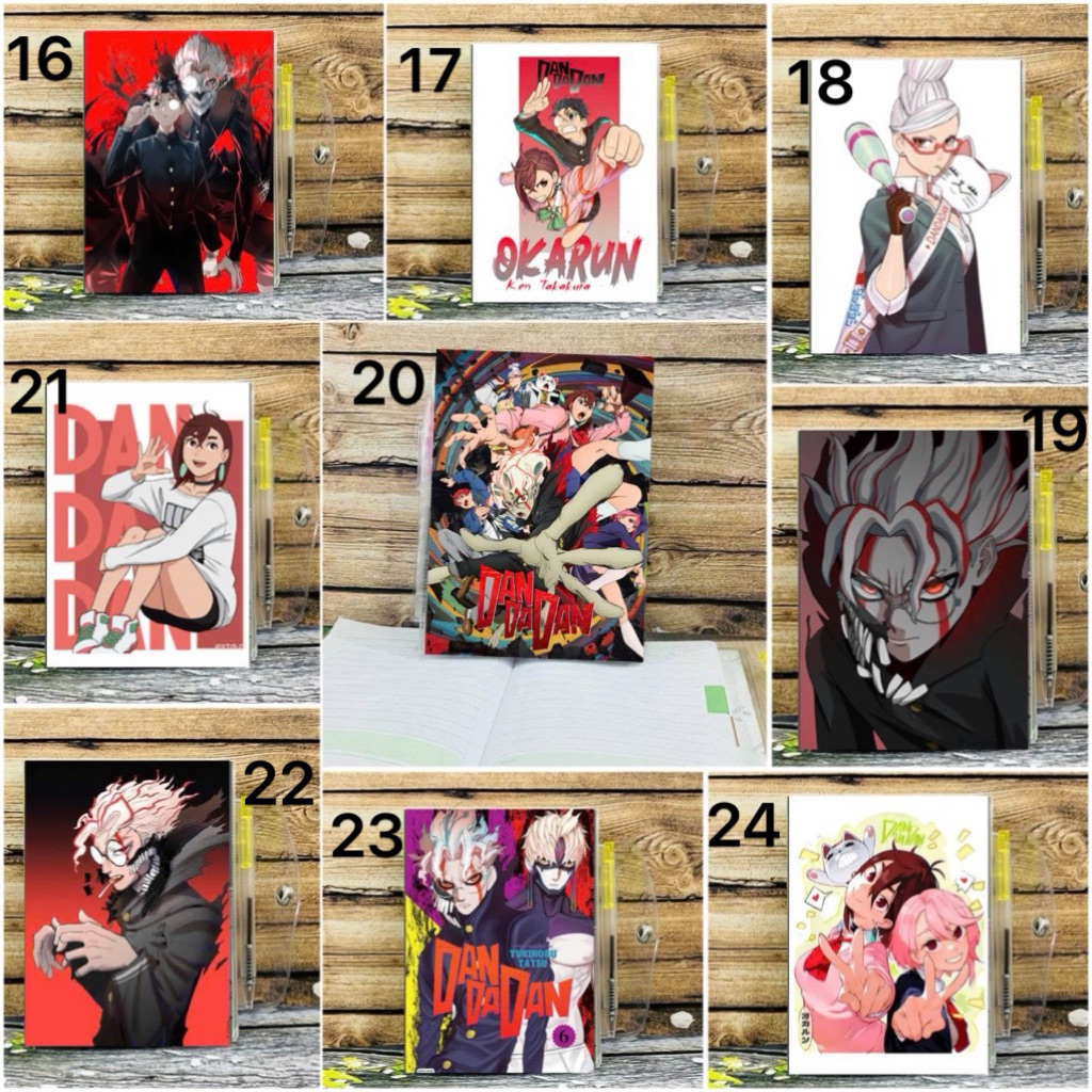 Sổ viết hình Dandadan Ayase Momo,Takakura Ken tặng kèm bút/ sổ anime Dandadan Ayase Momo,Takakura Ke