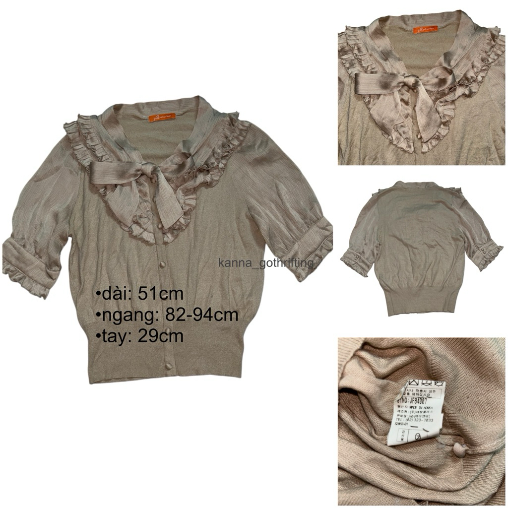 Áo, khoác len móc dài tay 2hand secondhand