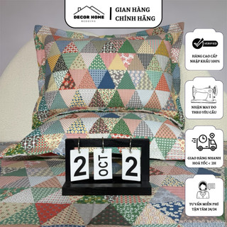 Vỏ gối dùng cho kích thước 45x65cm và 48x74CM cotton hàn 100% (1đôi),lót bông dày đẹp,cao cấp,có khóa kéo tiện lợi