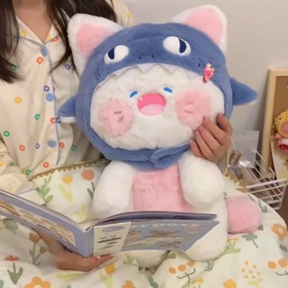  Gấu Bông Mèo Dudu mũ cá mập Mèo đầu cá nón cởi được hàng quảng châu siêu hot hit Gấu Bông Hama 